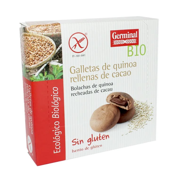 Biscotti Quinoa Ripieni Al Cacao Senza Glutine Bio