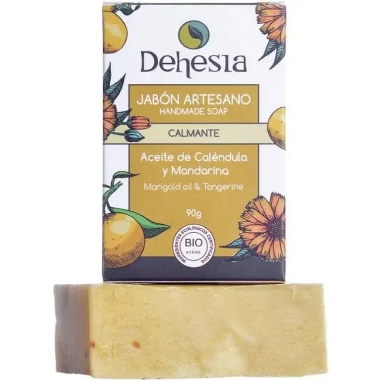 Jabón Artesano Calmante Calendula Y Mandarina Bio