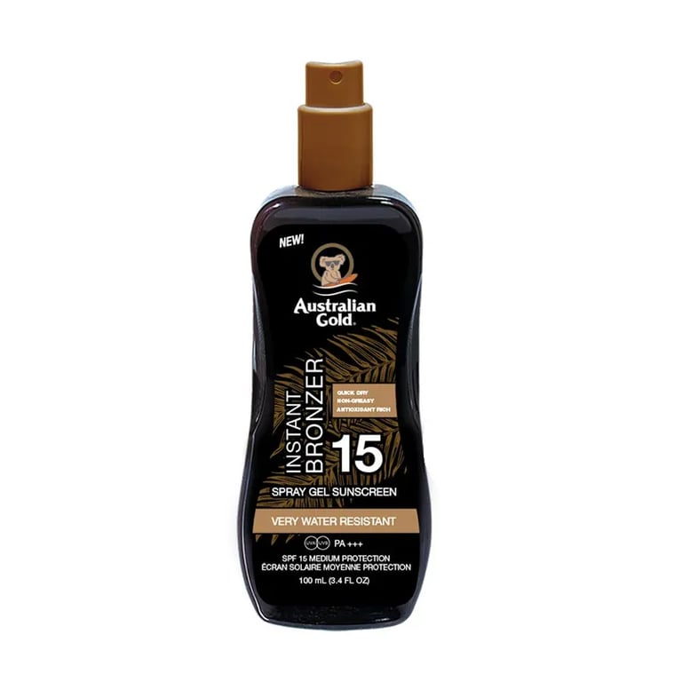 Sunscreen SPF 15 Spray Gel With Instant Bronzer