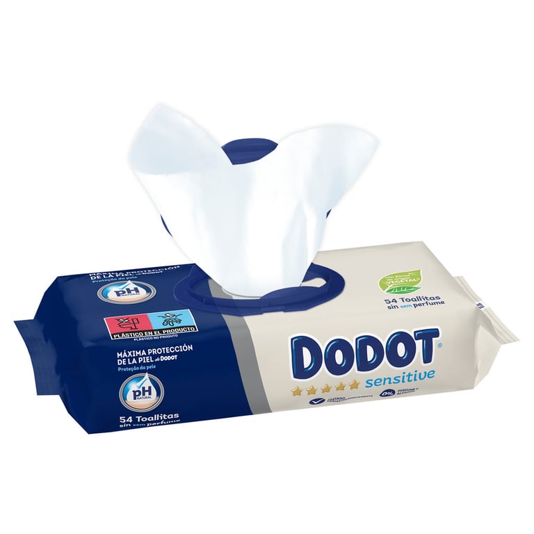 Dodot Sensitive Lingettes Sans Parfum 54 Unités de Dodot