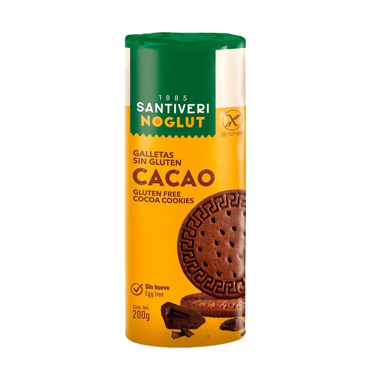 GALLETAS SIN GLUTEN NOGLUT DIGESTIVE CACAO