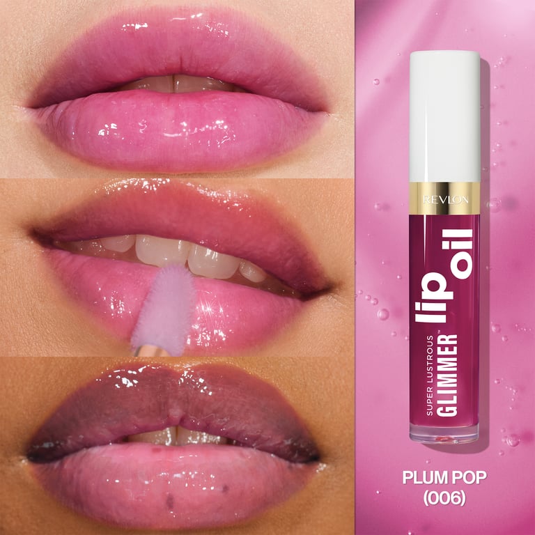 Super Lustrous Glimmer Lip Oil #06 Plump Pop de Revlon