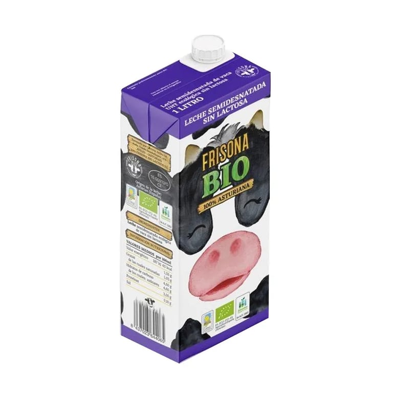 Leche Semidesnatada Sin Lactosa Bio