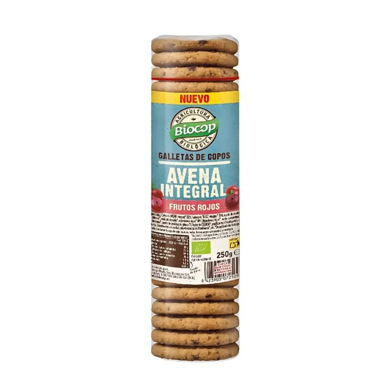 Biscuits aux Flocons d'Avoine Intégrale aux Fruits Rouges