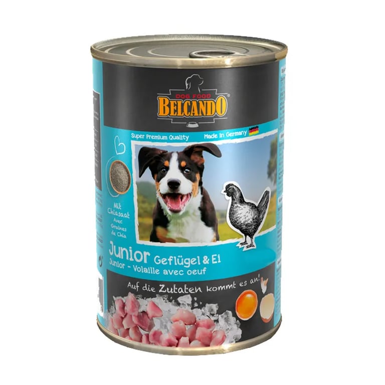 Belcando Cibo Umido Per Cani Junior Pollame Con Uova