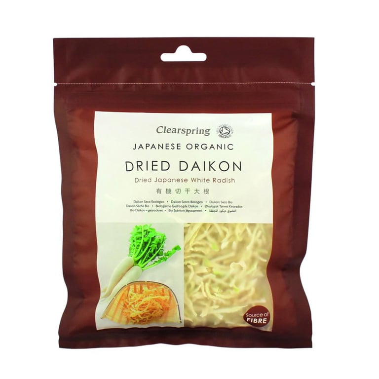 Ökologische Daikon-Streifen