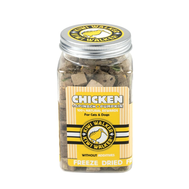 Snack Liofilizado de Pollo Espinacas y Calabaza