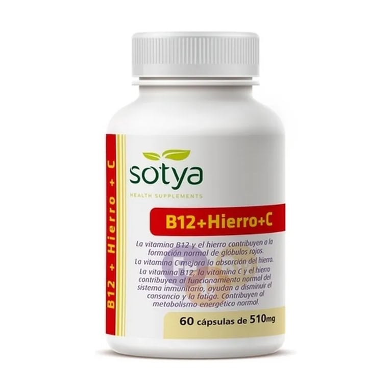 Vitamina B12 Ferro Vitamina C 510 mg