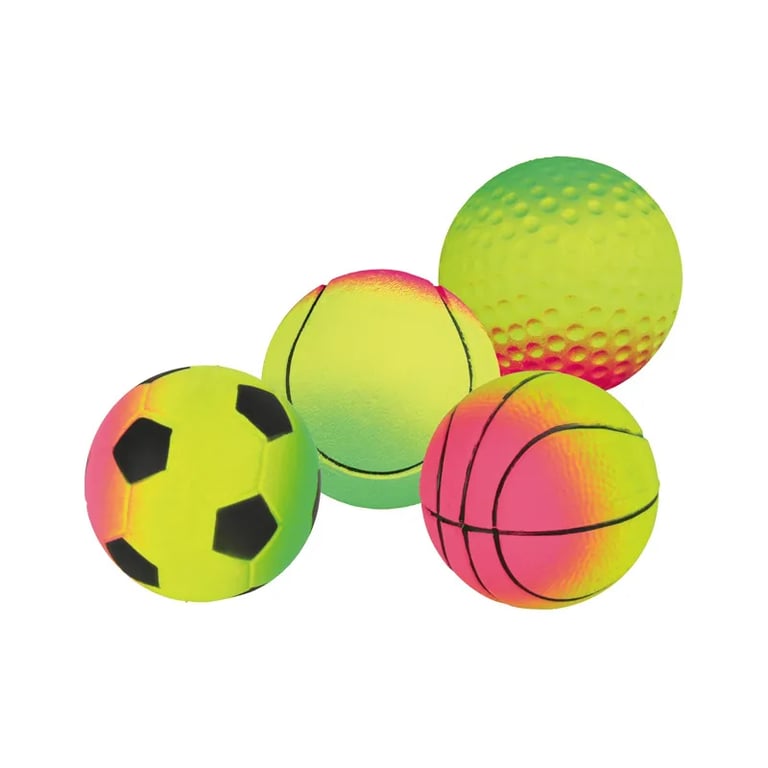 Neonbal Zacht Rubber Drijvend 7 cm Kleur Gemengd