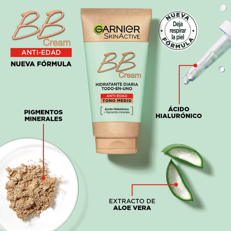 Skin Naturals BB Cream Anti Edad #Medium 50 ml de Garnier