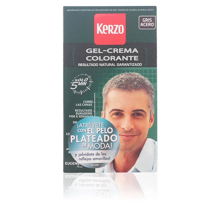 Tinte Para Hombre Gel-Crema #Gris Acero