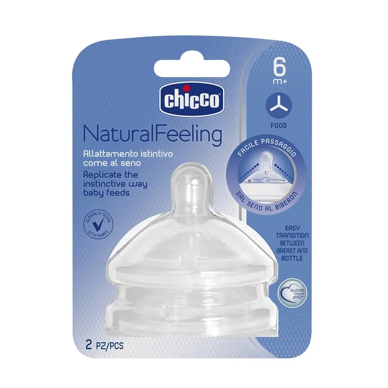Tettarella Natural Feeling Silicone Flusso Pappa 6M+