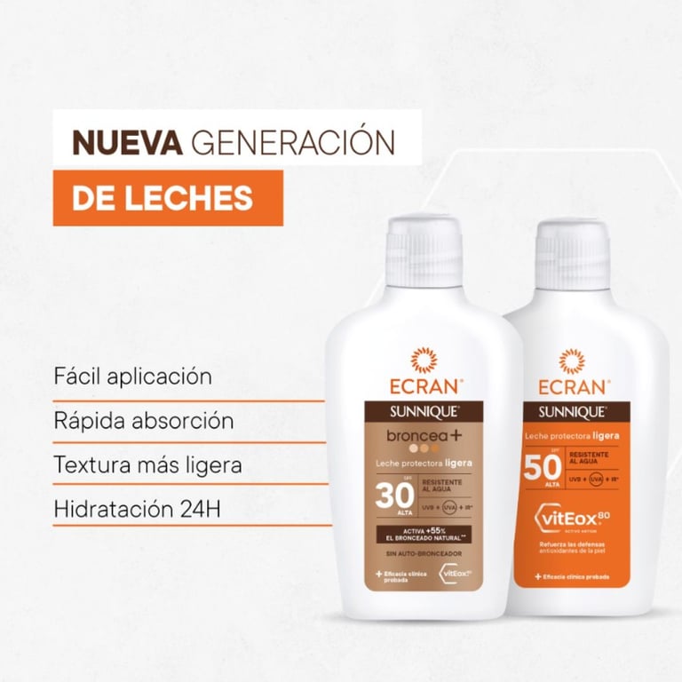 Sunnique Leche Protectora Ligera SPF50 200 ml de Ecran