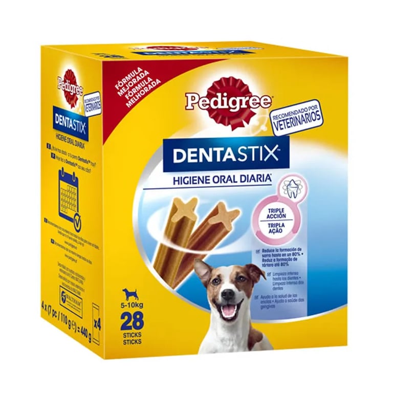 DENTASTIX SNACK CÃES RAÇAS PEQUENAS PACK MENSAL 28 BARRAS