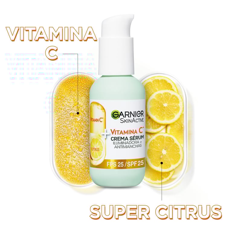 Skinactive Vitamine C Crème Sérum SPF25 50 ml de Garnier