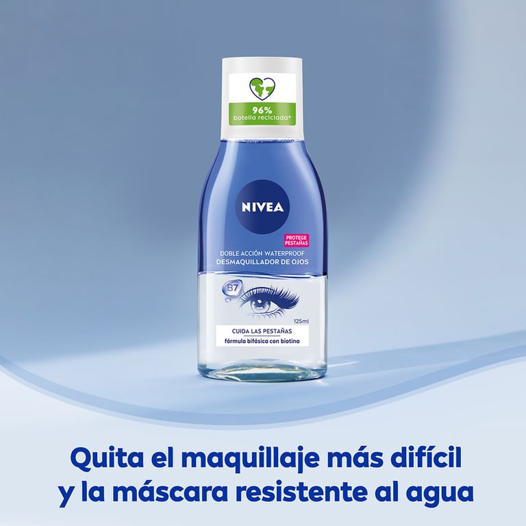 Démaquillant Visage Yeux Waterproof Double Action 125 ml de Nivea