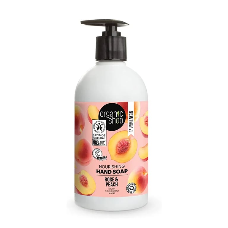 Jabón De Manos Nutritivo Rosa Y Melocotón