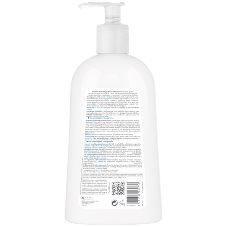 ATODERM INTENSIVE GEL MOUSSANT 1000 ml da Bioderma