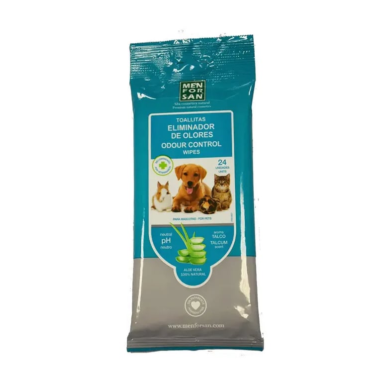 Toallitas Mascota Eliminador De Olores #Talco