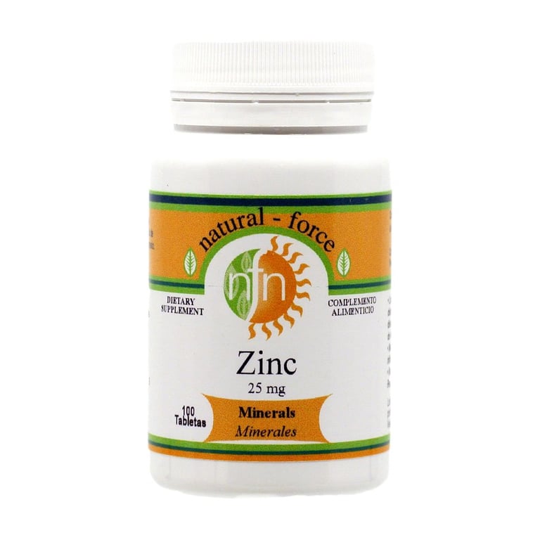 Zinc 25 mg 100 Tabletas