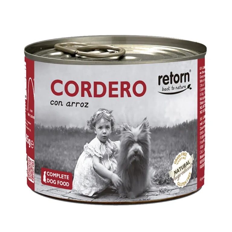 Comida Húmeda Para Perros De Cordero Con Arroz