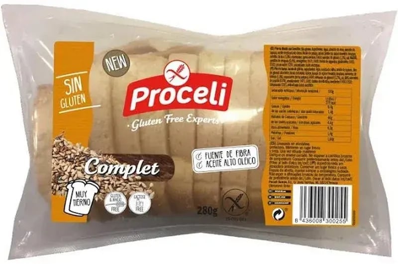 Pan De Molde Complet Sin Gluten