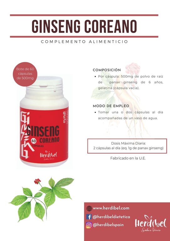 Ginseng Coréen 500mg - imagen 4 de 4