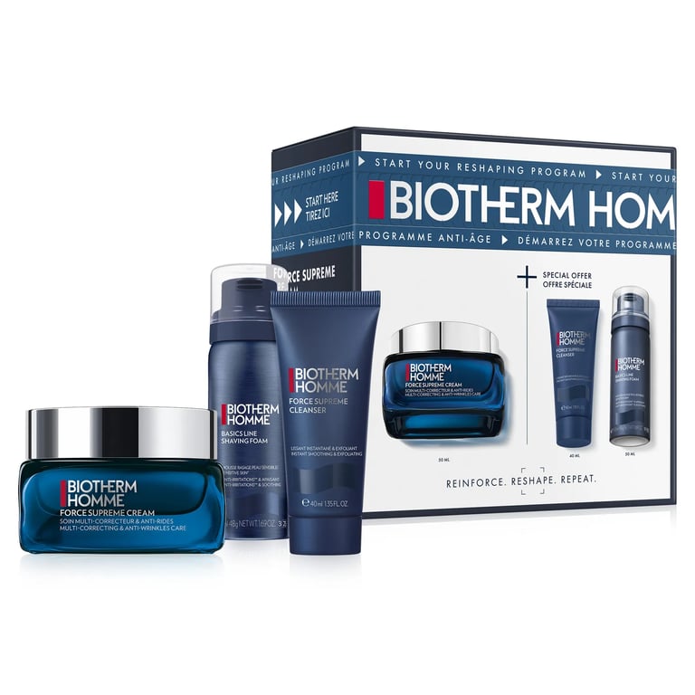 Homme Force Supreme Cream 50 ml + Cleanser + Shaving Foam
