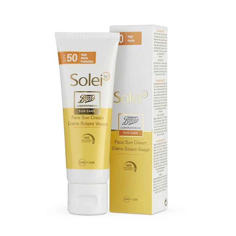 SOLEI SP SUN CARE CREMA SOLAR FACIAL SPF 50+