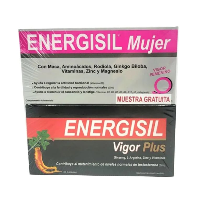Pack Energisil Vigor Plus 30 Caps + Energisil Femme 15 Caps
