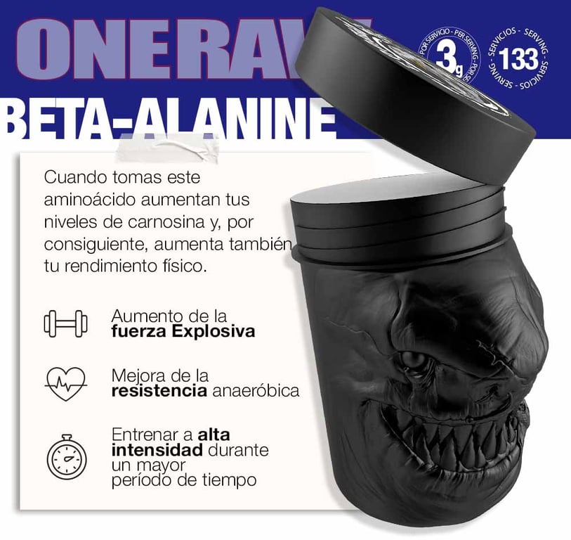 One Raw Beta Alanina - imagen 2 de 5