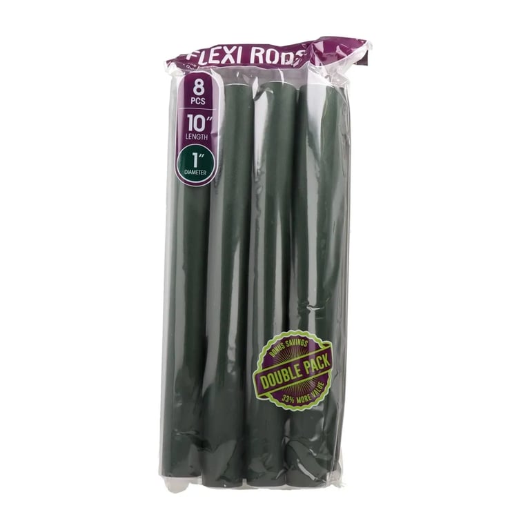 Flexi Rods 10" 1" Rulos Flexibles #Dark Green