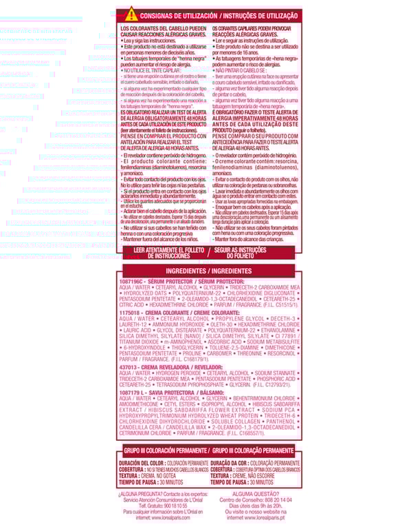 Excellence Pure Blonde #02 Rubio Ultra Claro Dorado de L'Oreal Paris