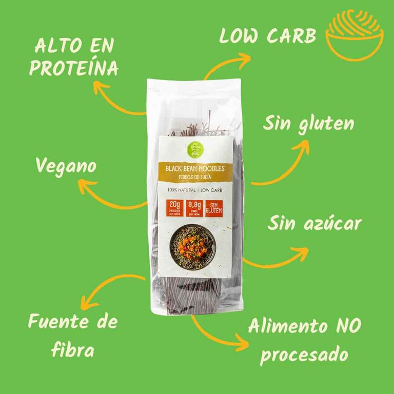Fideos De Judia Negra 200g de The Konjac