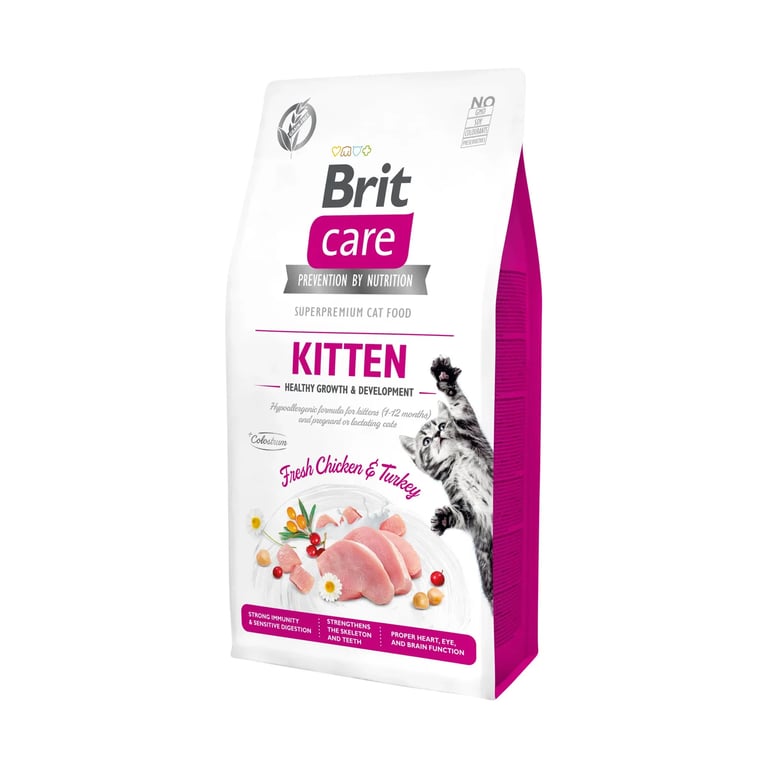 Care Cat Kitten Healthy Growth Development Pollo E Tacchino