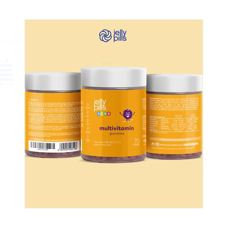 Kids Multivitamin Gummies 70 Unités de Jelly Pills