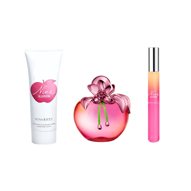Nina Illusion EDP 80 ml + Mini EDP 10 ml +  Body Lotion 75 ml Lote de Nina Ricci