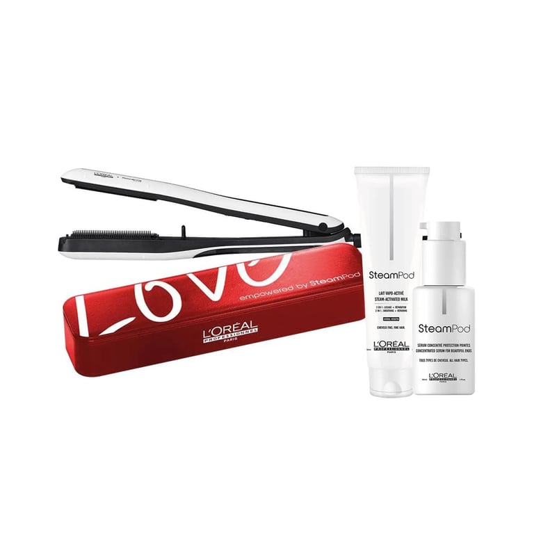 Steampod Lote Plancha + Serum 50 Ml + Crema Suavizante + Neceser