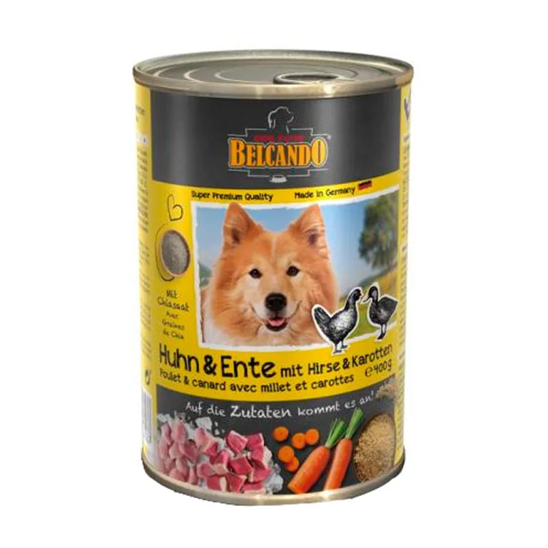Belcando Cibo Umido Per Cani Pollo E Anatra Con Miglio E Carote