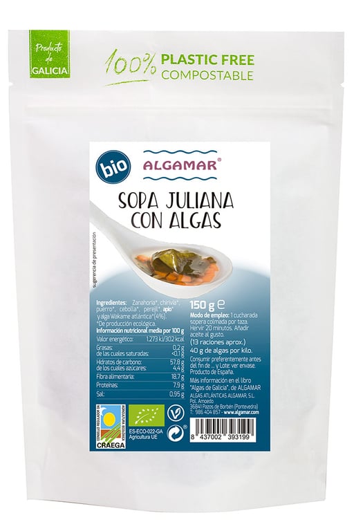 Sopa Juliana Con Algas Bio 150g