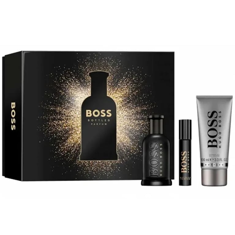 Boss Bottled Parfum 100 ml + Parfum 10 ml + Gel Douche 100 ml