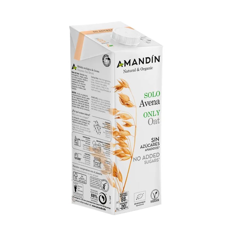Bebida Solo Avena Sin Azucares Añadidos Ecológica