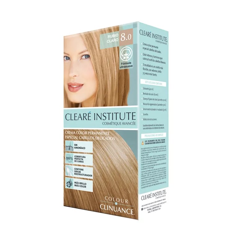 COLOUR CLINUANCE TINTE CABELLO DELICADO 8.0 RUBIO CLARO