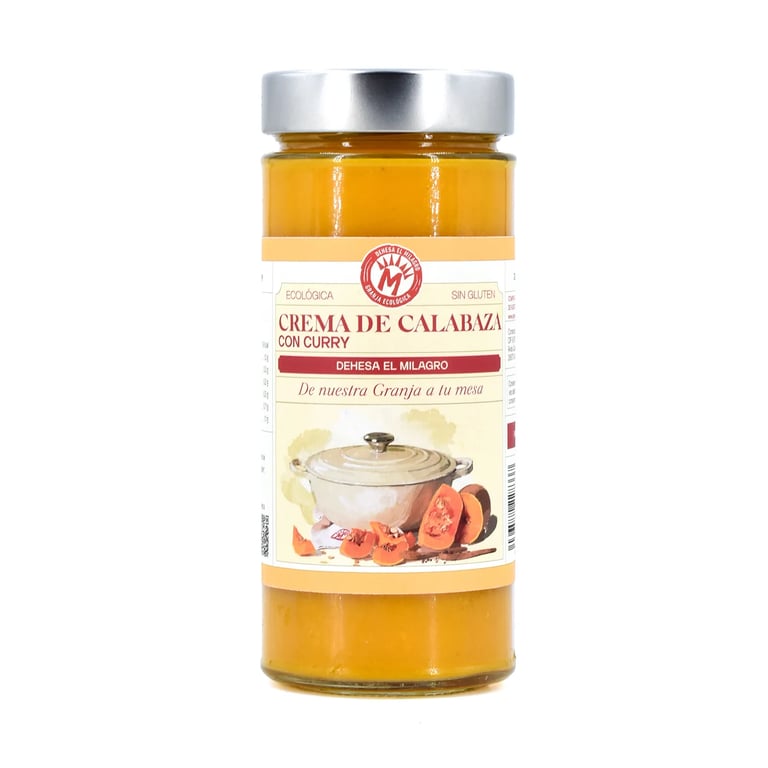 Crema De Calabaza Con Curry Ecológico