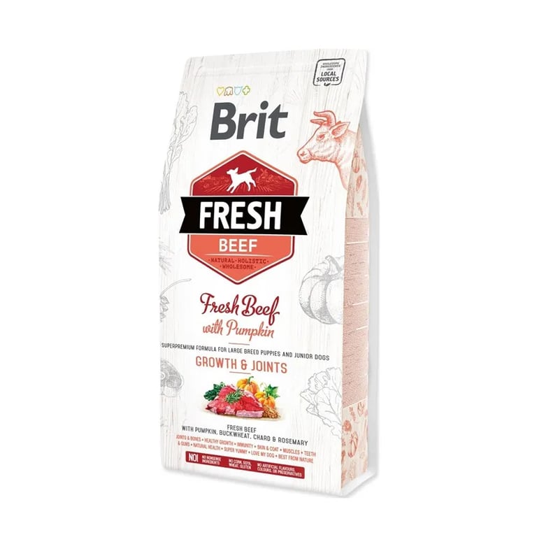 Fresh Dog Puppy Large Growth Joints Rind und Kürbis