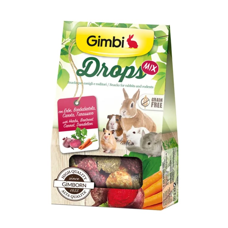 Drops Mix Remolacha Y Zanahoria Para Roedores Y Conejos