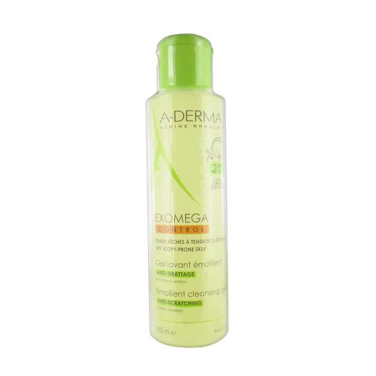 A-DERMA EXOMEGA CONTROL GEL LIMPIADOR 2 EN 1 CABELLO Y CUERPO