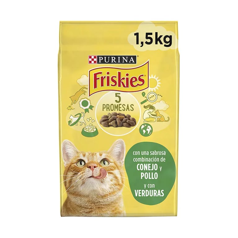 Gato Adulto Con Conejo, Pollo y Verduras 1,5 Kg