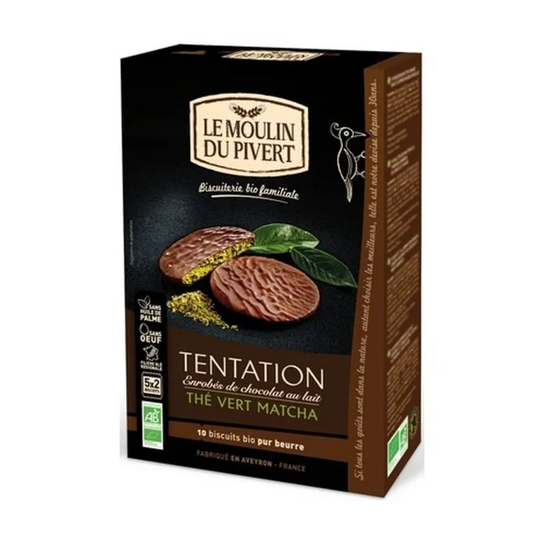 Galletas Tentation Chocolate y Té Verde Matcha
