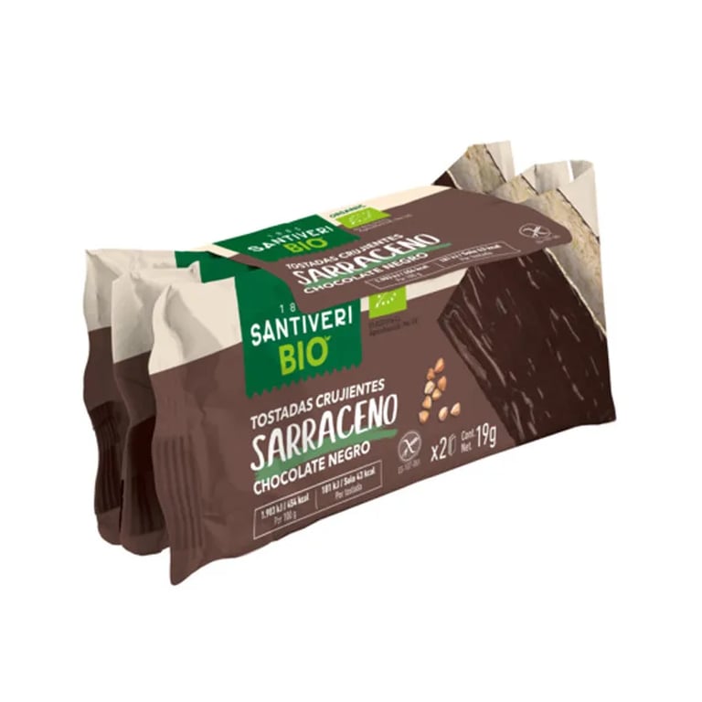 Tostadas Crujientes Sarraceno Chocolate Negro Bio